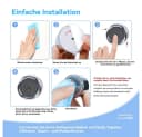 Blusmart Selbstklebende Handtuchhaken 6er Set Silber Bild 5