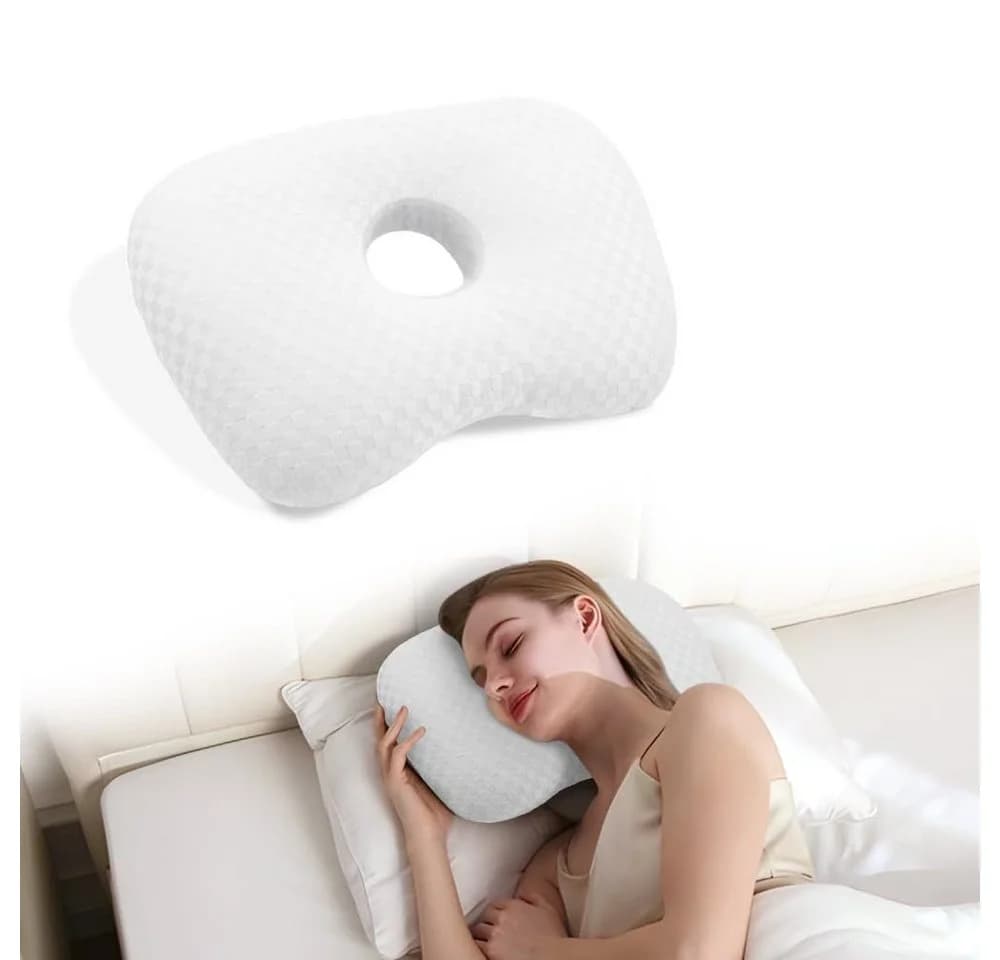 Blusmart Nackenstützkissen Ohrpiercing-Kissen mit Baumwollfüllung - Bild 4