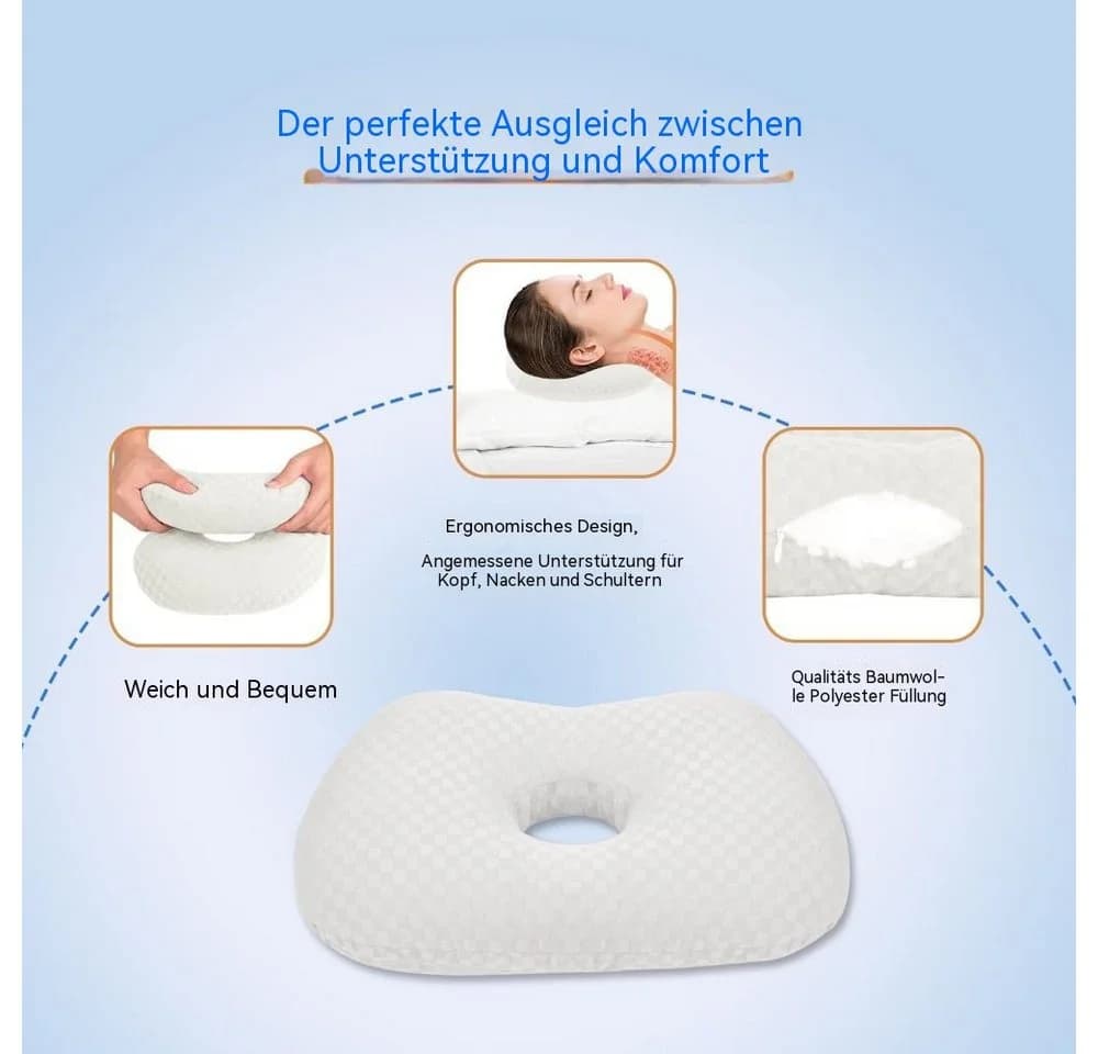 Blusmart Nackenstützkissen Ohrpiercing-Kissen mit Baumwollfüllung - Bild 5