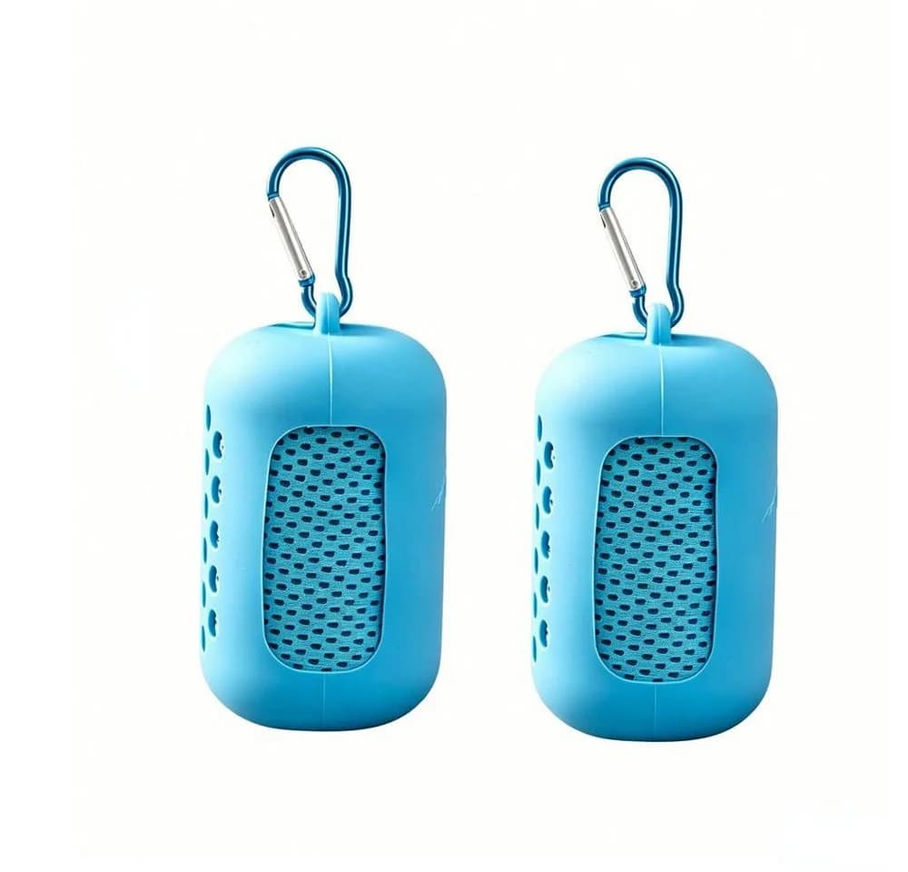 Blusmart Sporthandtuch 2er Set Mikrofaser Kühlend Blau - Bild 2