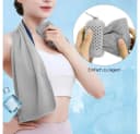 Blusmart Sporthandtuch 2er Set Mikrofaser Kühlend Blau Bild 3