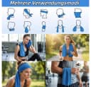 Blusmart Sporthandtuch 2er Set Mikrofaser Kühlend Blau Bild 5