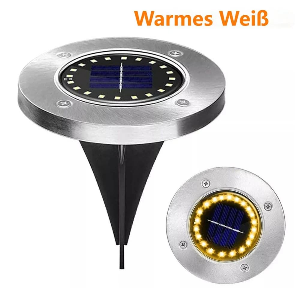 VIVIHEYDAY LED Solarleuchte mit Dämmerungssensor