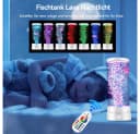 VIVIHEYDAY Lavalampe Aquarium Lampe mit Fernbedienung RGB-Licht Bild 4