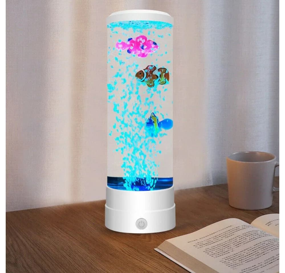 VIVIHEYDAY Lavalampe Aquarium Lampe mit Fernbedienung RGB-Licht - Bild 5