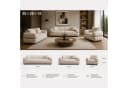 gowoll Sofa Polstergarnitur 3-2-1 Creme-Weiß mit Relaxfunktion Bild 2