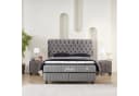 gowoll Boxspringbett Fluffy mit Matratze & Topper grau mit Bettkästen Bild 1