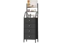 OYRREU Schminkschrank mit Spiegel 4 Stoffschubladen 147 cm Kommode Bild 3