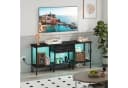 OYRREU TV-Schrank 120cm Schwarz LED-Beleuchtung Bild 2