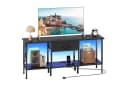 OYRREU TV-Schrank 120cm Schwarz LED-Beleuchtung Bild 3