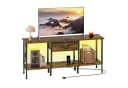 OYRREU TV-Schrank 120cm Braun LED-Beleuchtung App-gesteuert Bild 3