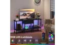 OYRREU TV-Board 120cm Schwarz mit LED-Beleuchtung & USB Bild 4