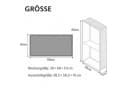 SaniteModar Duschnische Edelstahl Grau Schwarz Silber 60x30x10 cm Bild 1