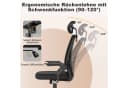 ZAISZE Bürostuhl Ergonomisch Höhenverstellbar mit Wippfunktion Bild 3