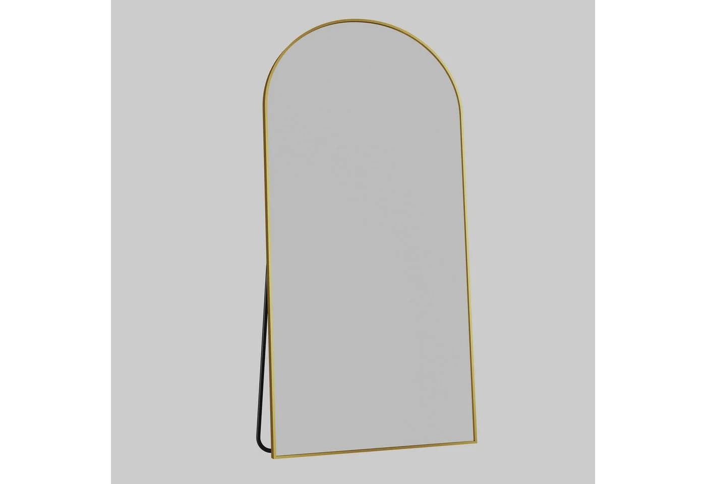 ANTOK Ganzkörperspiegel Bogenförmig Gold Schwarz HD-Glas - Bild 3