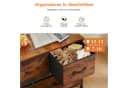 SURFOU Schubkastenkommode Kommode mit 5 Schubladen Sideboard Mehrzweckschrank Schubladenschrank Bild 1