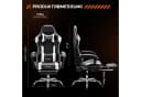 DUMOS Gaming-Stuhl Ergonomischer Bürostuhl mit Fußstütze und Kunstleder Bild 3