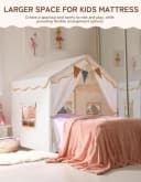 besrey 2-in-1 Kinderzelt mit Matte & Lichtern Beige Bild 3