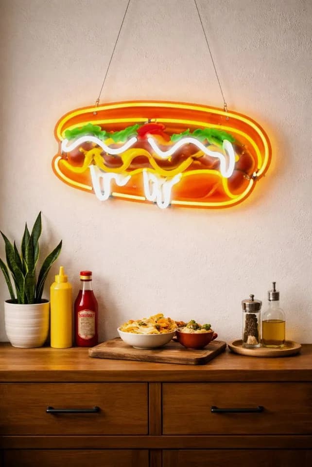 TSE LED Neon Schild Philly Cheesesteak Diner Licht Deko