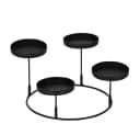 Online-Fuchs Kerzenständer 3 in 1 Metall Schwarz 20 cm Bild 1