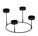 Online-Fuchs Kerzenständer 3 in 1 Metall Schwarz 20 cm Bild 3