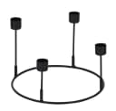 Online-Fuchs Kerzenständer 3 in 1 Metall Schwarz 20 cm Bild 4