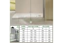 AmuseVera Walk-in-Dusche Duschwand Glas, Sicherheitsglas, Drehfalttür Bild 4
