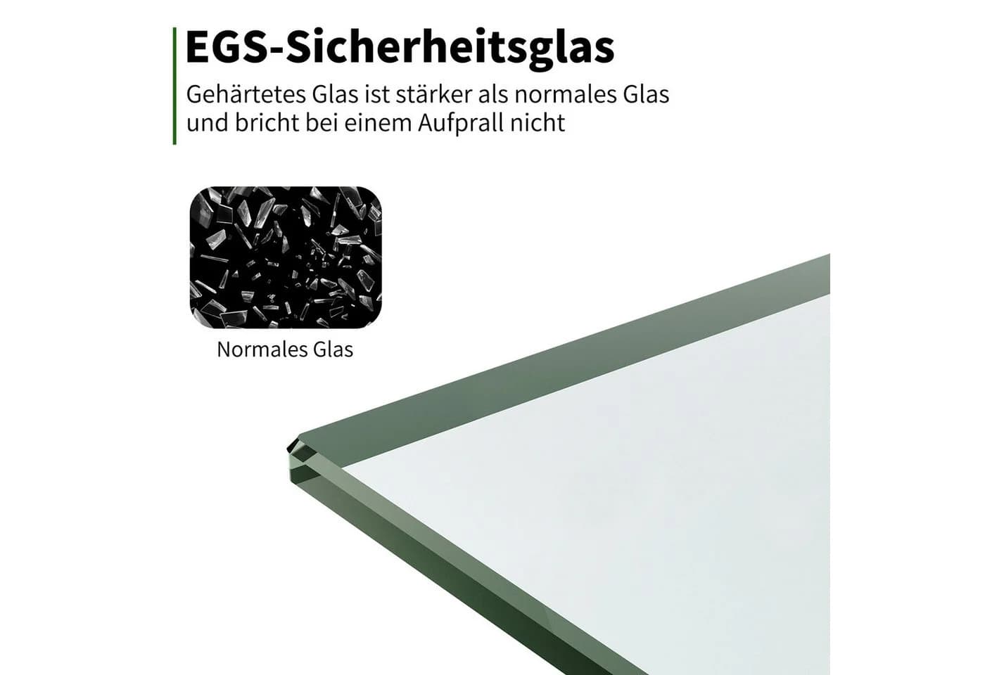 AmuseVera Walk-in-Dusche Duschwand Glas, Sicherheitsglas, Drehfalttür - Bild 5