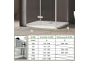 AmuseVera Eckdusche Faltbar 70x70cm ESG Glas Aluminium Silber Bild 4