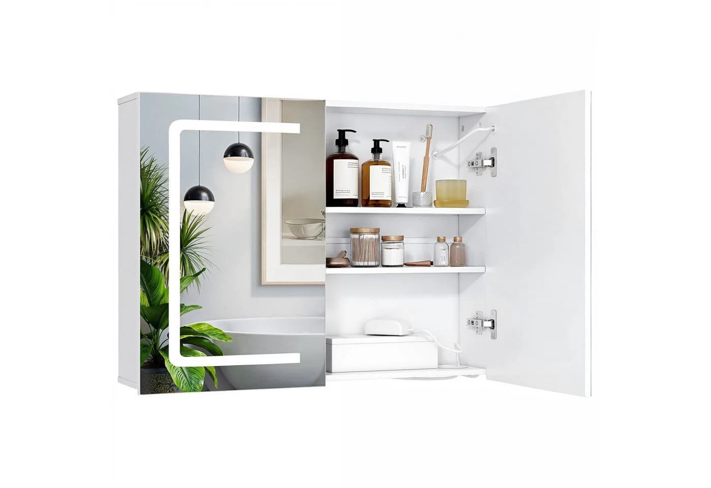 Bealife Spiegelschrank Badezimmerschrank mit LED-Beleuchtung - Bild 5