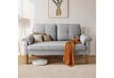 Bealife 2-Sitzer Couch Grau mit Armlehne und Seitentasche Bild 1