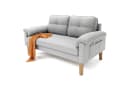 Bealife 2-Sitzer Couch Grau mit Armlehne und Seitentasche Bild 2