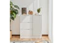 Bealife Kommode Weiß mit 3 Schubladen und Schrank Bild 2