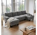 Bealife Ecksofa U-Form 270 cm mit Chaise-Lounges Bild 2