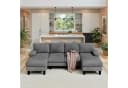 Bealife Ecksofa U-Form 270 cm mit Chaise-Lounges Bild 3