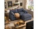 Bealife Ecksofa Sofa mit Recamiere, Wohnlandschaft, L-Form, Grau/Beige Bild 2