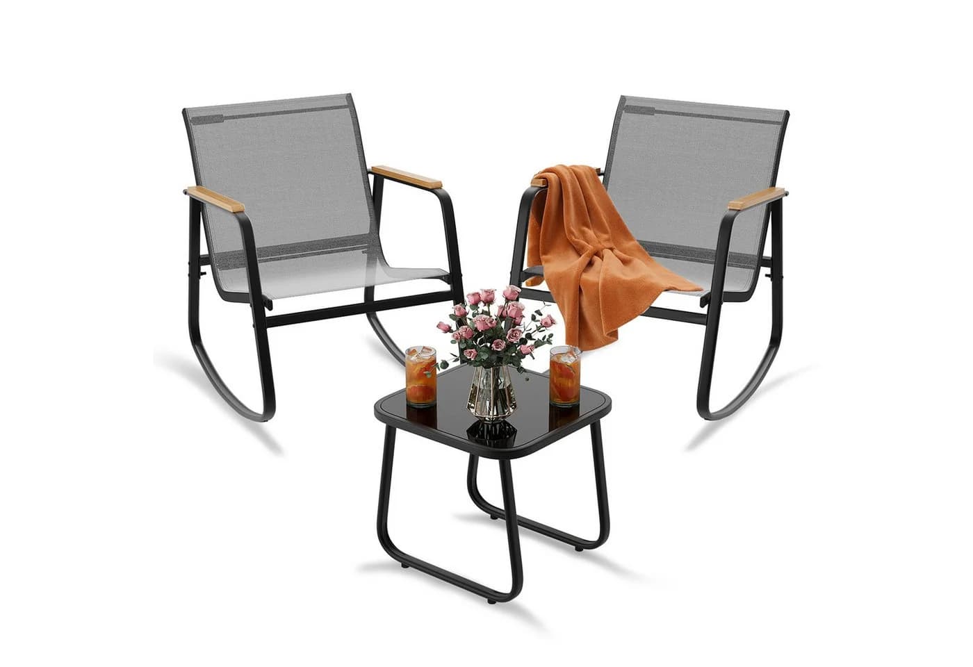 Bealife Balkonset 3-teilig - Gartenmöbel mit Sesseln und Tisch - Bild 2