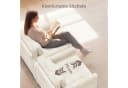 Bealife 3-in-1 Klappsessel Grau/Cremeweiß mit Seitentaschen Bild 5