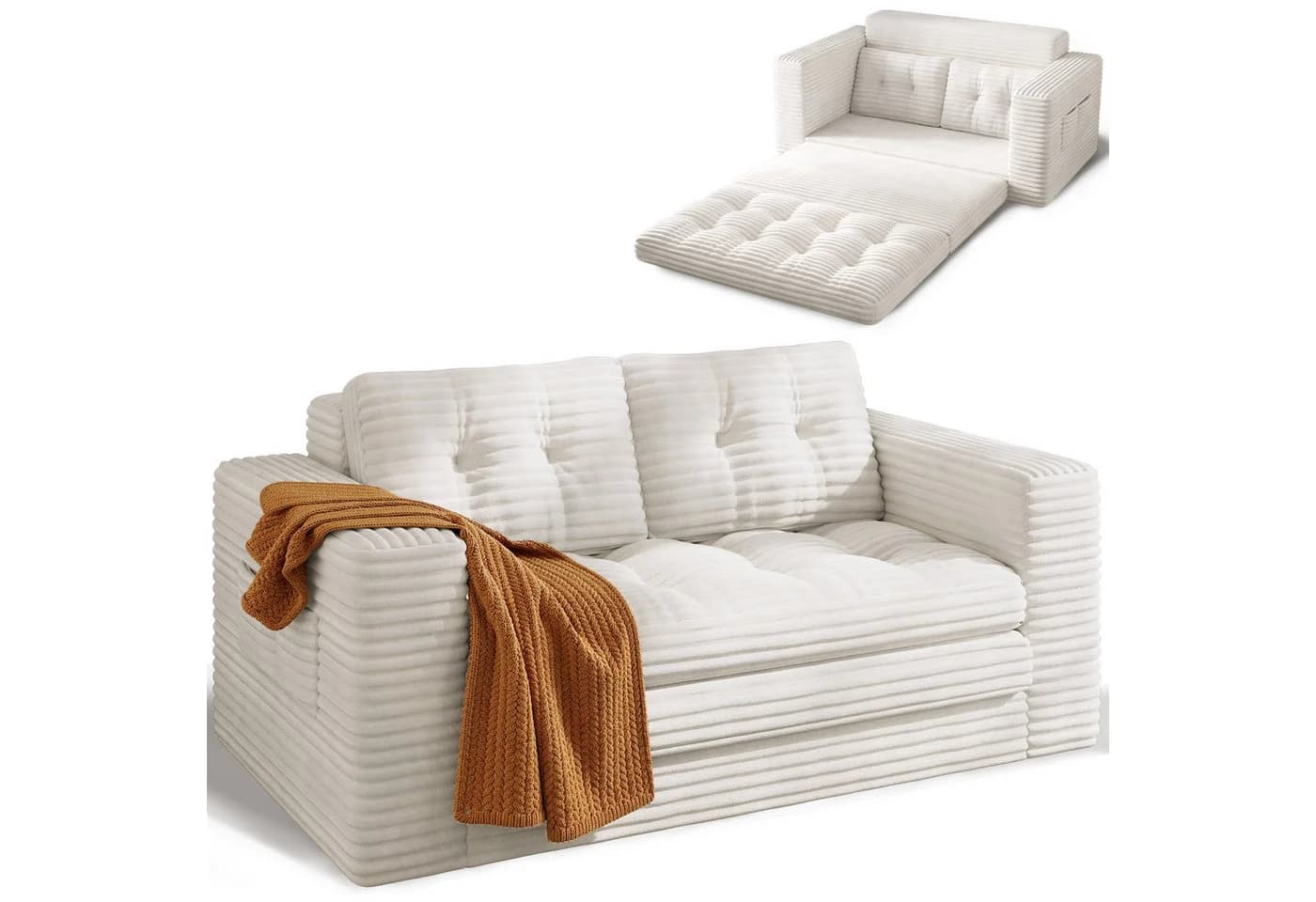 Bealife Schlafsofa 2-Sitzer klappbar mit Gästebettfunktion - Bild 2