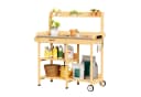 Bealife Garten-Geräteschrank Pflanztisch Braun/Grau mit Schubladen Bild 1