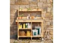 Bealife Garten-Geräteschrank Pflanztisch Braun/Grau mit Schubladen Bild 5