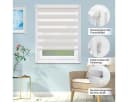 Doppelrollo ohne Bohren 130cm/150cm/230cm OUBO Beige Bild 4