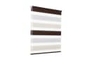 OUBO Doppelrollo Klemmfix Weiß-Beige-Braun lichtdurchlässig verdunkelnd Bild 2