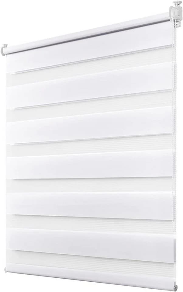 OUBO Rollo ohne Bohren Weiß/Beige/Anthrazit Klemmfix - Bild 2