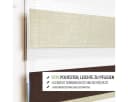 OUBO Doppelrollo Klemmfix Weiß-Beige-Braun Verdunkelnd Bild 1
