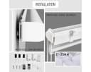 OUBO Doppelrollo Klemmfix Weiß-Beige-Braun Verdunkelnd Bild 5