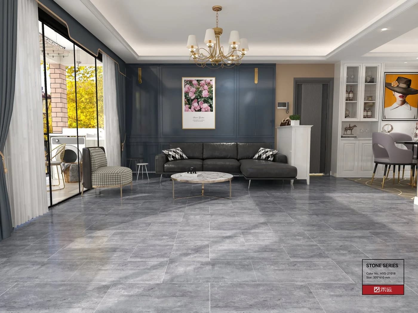 Super Solu Vinylboden Klick Vinylfliesen Steinoptik 2.233m² 12 Stück - Bild 2