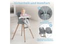 Ezebaby Kinderstuhl 6in1 Multifunktional Grau Bild 3