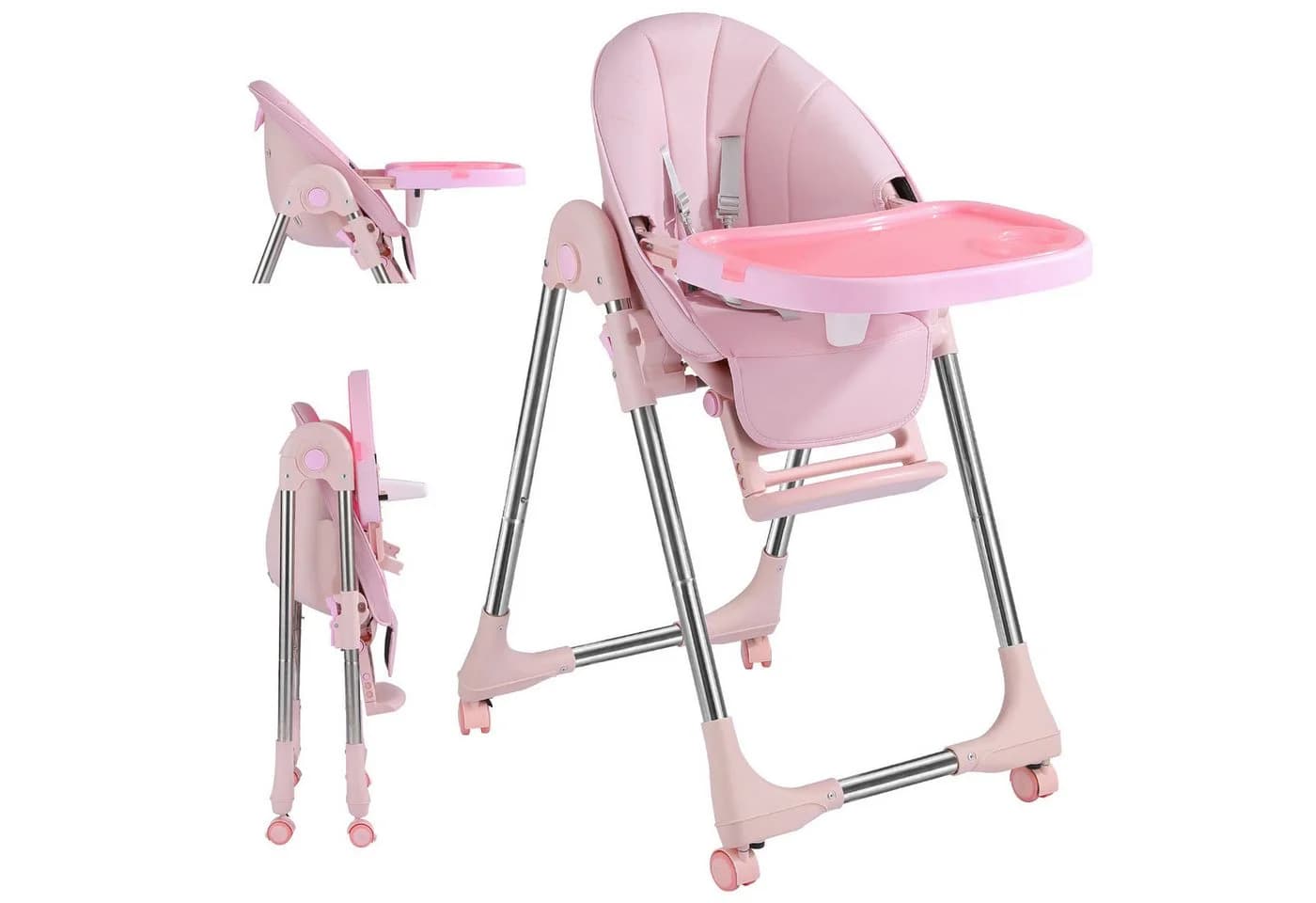 Onasti Kinderstuhl Rosa Klappbar Mitwachsend - Bild 2