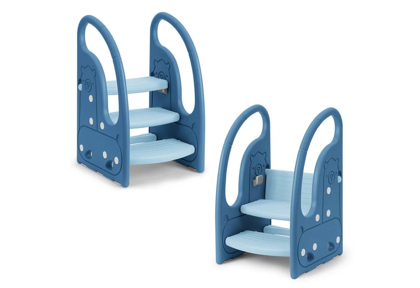 OUNUO Kinderhocker Kind-Tritthocker Kunststoff 3 Stufen - Bild 2